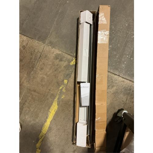 JUBEST 32 Concealed Barn Door Hardware Kit with Soft Close Mechanism, Wall Mounted Invisible Sliding Door Track for Opening Width 24 to 28, Hidden Barn Door Hardware Kit, Door Needs Groove