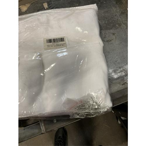 White Pinch Pleated Linen Curtains 96 Inches Long 2 Panels for Living Room Bedroom Cotton Light Filtering Semi Sheer 96 Inch Curtains Ceiling Floor Off White Pinch Pleat Drape with Hooks for Track