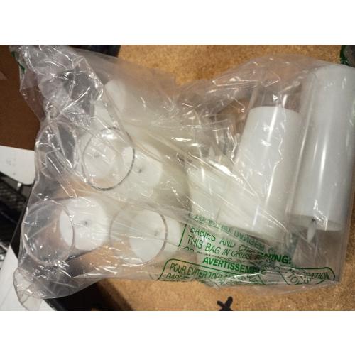 Flickering Flameless Candles Battery Operated with Remote and 2/4/6/8 H Timer Acrylic Led Pillar Candles Pack of 9 (appr D2.3xH5.56.57.5)with Realistic 3D Wick Candles for Home Decor(White)