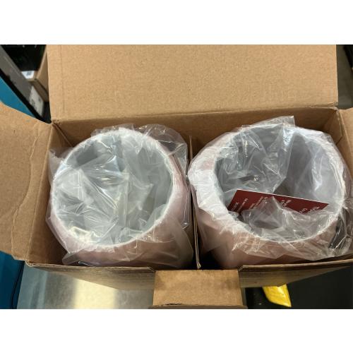 Gusto Nostro Stainless Steel Wine Glass - 18 oz - Unbreakable Rose Gold Wine Glasses for Travel, Camping and Pool - Fancy, Unique and Cool Portable Metal Wine Glass for Outdoor, Picnics (Set of 2)