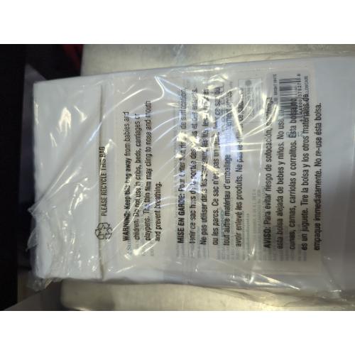 Nestwell Silky And Smooth Pima Cotton Sateen 2 Standard/Queen Pillowcases 500 Thread Count Bright White