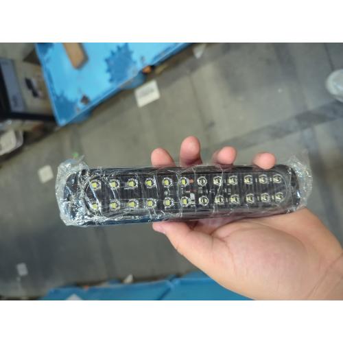 Aluminum Housing White 24LEDs Trailer Backup Reverse Light Surface Mount 7.5 inch Bar Strip Truck Bed Lights of Pickup Tractor Camper IP67 Waterproof 2Pcs