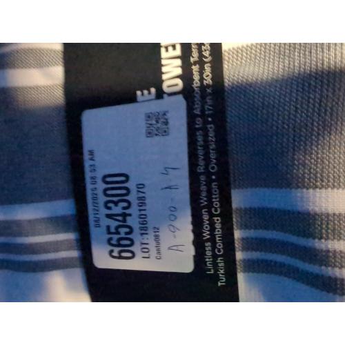 All-Clad Striped Dual Kitchen Towel in Pewter