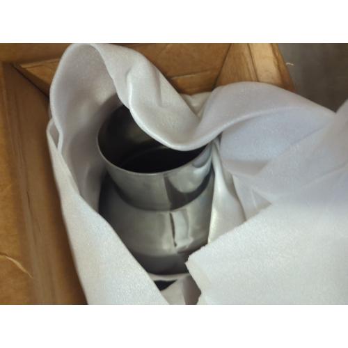 Exhaust Tip, 5 Inch Diesel Exhaust Tip Elbow Tip with a Clamp, 5'' Inlet 8'' Outlet Chrome Exhaust Tip for Pickups, Trucks and Cars