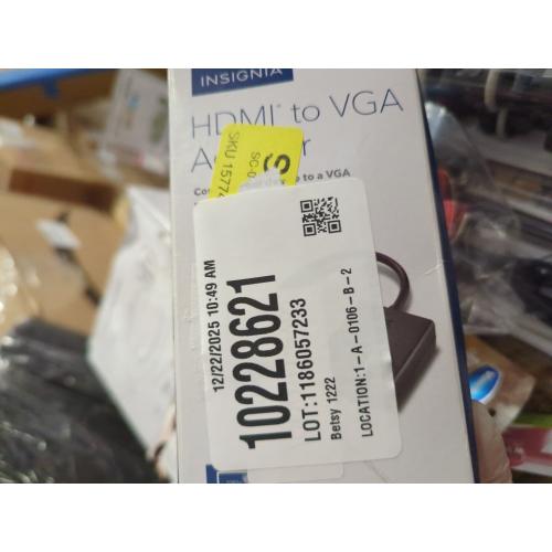 Insignia HDMI-to-VGA Adapter, Model: NS-PG95503, Black