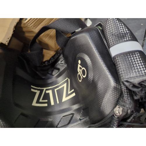 ZTZ 2025 Upgraded Biking Universal Bike Bags - 10L/17L Hard Shell Bike Bag with Perfect Size and Made of 100% PU & EVA, Bike Rack Bag with Reflector, Hand Strap for Commuter Travel Outdoor