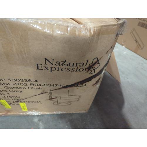 natural expression garden chair light grey