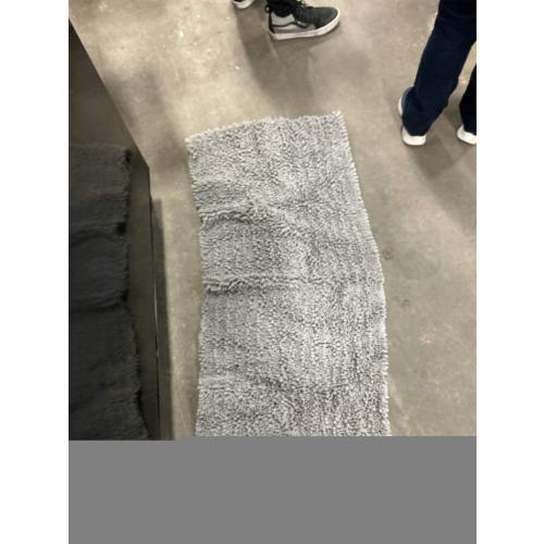 Shaggy Bathroom Mat, Extra Long Runner 20 x 59, Soft Plush Luxury, High Pile, Absorbent, Non-Slip (Extra Long Runner 50 x 150 cm, Grey)
