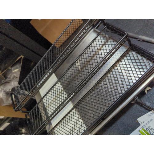 Condient Rack Organizer for Cabinet, 4 Tier Seasoning Step Storage Organizer, Adjustable Metal for Countertops & Cabinets with Stable Frame