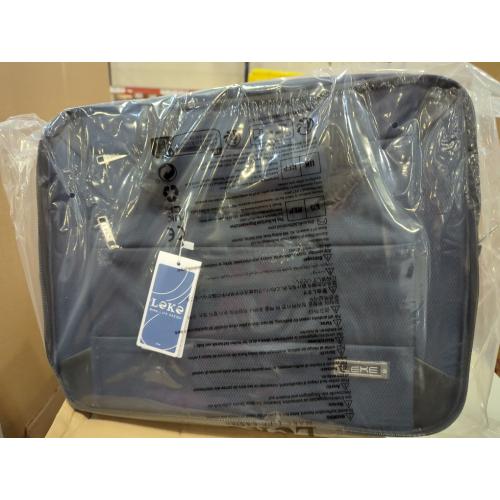 Lekebobor Rolling Laptop Bag - Rolling Laptop Briefcase on Wheels for Women/Men Fits Up to 15.6Inch Rolling computer Bags Water Resistant for Travel Work and Business (Blue)