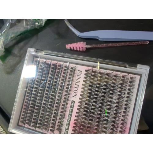 FANXITON Lash Clusters 280 Pcs Wispy Lash Clusters D 8-16 MM Mix Natural Eyelash Clusters 40D Individual Eyelash DIY Lash Extensions at Home(40D)
