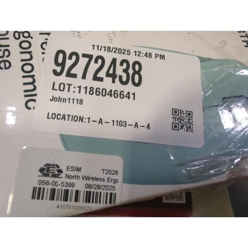 Color Blue North Wireless Ergonomic 6 Button Mouse - Sky Blue