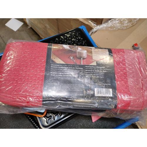 All-Clad Premium Reversible Dish Drying Mat for Kitchen: 16 x 28 Ultra-Absorbent, Long-Lasting, No Condensation, and Oversized for Large Pots and Pans - 3 Pack, Chili