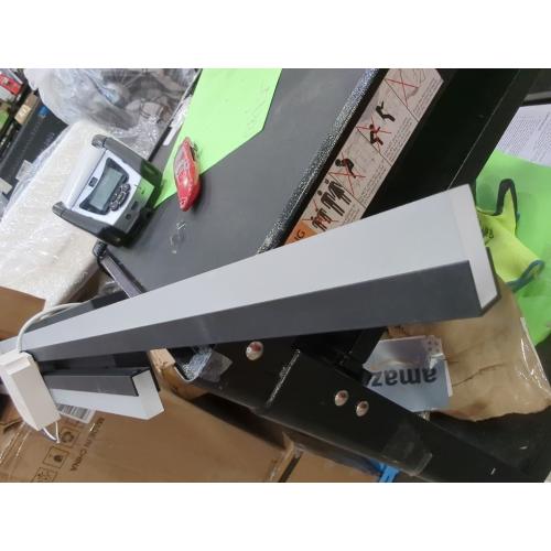 Black ceiling light LED, modern and simple, long strip ceiling surface installation, suitable for living room, bedroom, corridor and kitchen, remote control to switch color and brightness, 23.6 inches