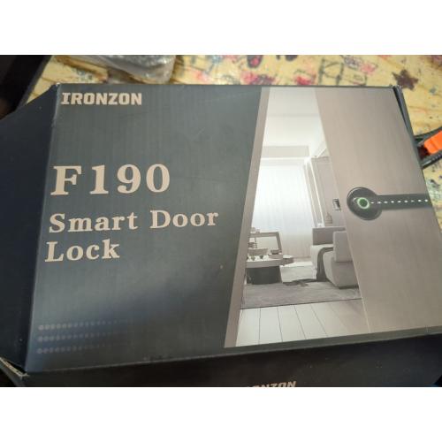 Smart Door Lock with Knob, Keyless Entry Door Locks with Handle, Fingerprint Door Knob for Bedroom/Front Door/Apartment,Generate Passcode Remotely