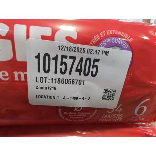 Huggies Size 6 Diapers, Little Movers Baby Diapers, Size 6 , 54