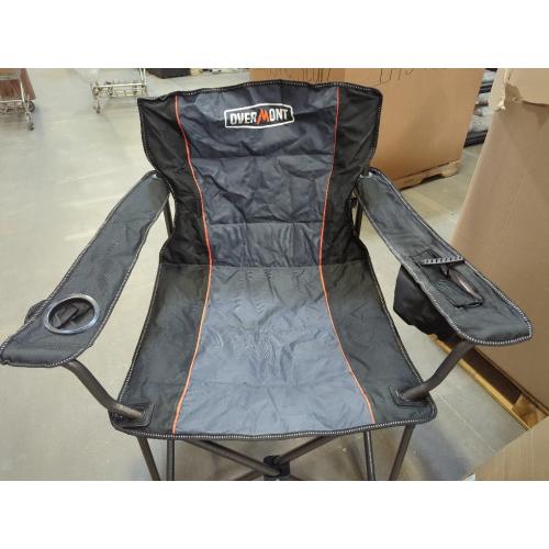 Overmont Oversized Folding Camping Chair - 450lbs Support with Padded Cushion Cooler Pockets - Heavy Duty Collapsible Chairs for Sports Garden Beach Fishing