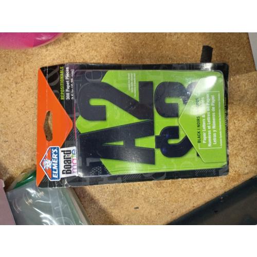 Elmer's Project Popperz Repositionable Paper Letters and Numbers, 300  Glue and Stick Pieces, 2.5 Inch, Black (E3069)