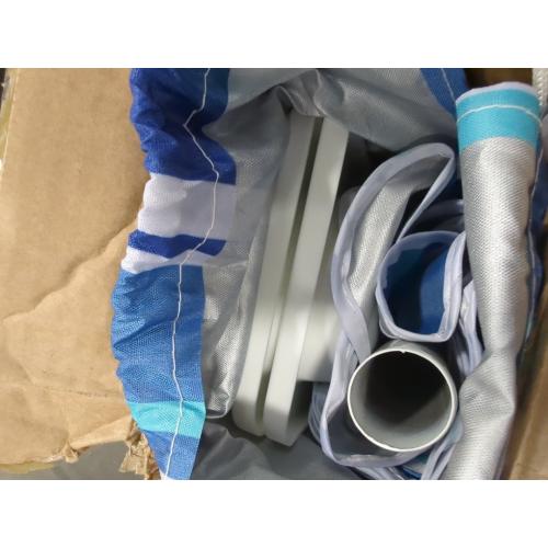 Blue 8ft Aoxun Beach Umbrella with Tray and Tilt Pole Portable Patio Umbrella with Sand Anchor and Carry Bag Outdoor UPF 50  Sun Shelter with Air Vents Design (Navy Blue)