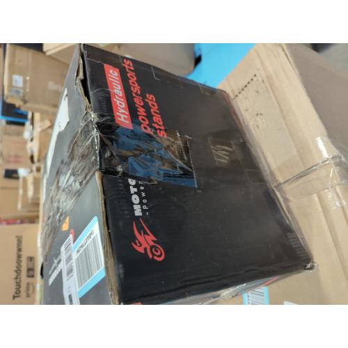 Adjustable Dirt Bike Stand & Powersport Jack 1000LBS Capacity, Heavy Duty Hydraulic Motorcycle Lift Stand & Center Stand for Maintenance, Dirt Bike Accessories for Garage & Shop