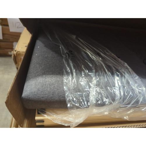 Size King Color dark grey Upholstered Platform Bed