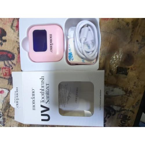 Mondano UV-C Toothbrush Sanitizer and Holder, Toothbrush Case - Manual/Electric Toothbrush Cover for Any Toothbrush Head - Rechargeable Toothbrush Travel Case, Tooth Brush Cover Cap for Home