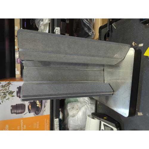 Stone Dish Drying Mat for Kitchen Counter – Collapsible 24(L)×16 (W) Super Absorbent Diatomaceous Earth Dish Drying Mat, Grey Kitchen Counter Mats for Dishes ,Bottles, Cups, Match Any Countertop