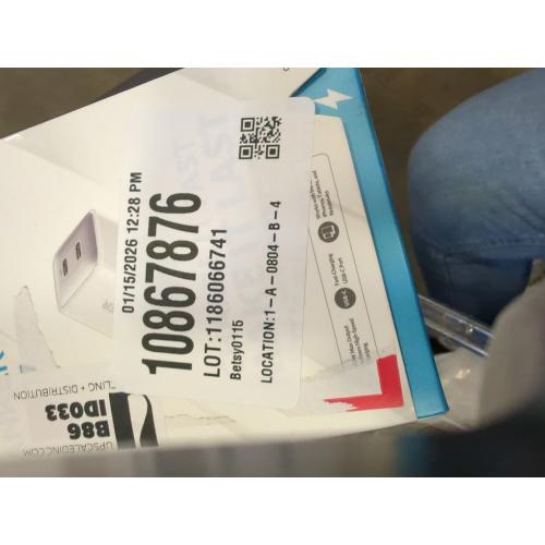 Anker 2-Port PowerPort III 40W Nano Pro Duo USB-C Power Delivery Wall Charger - White