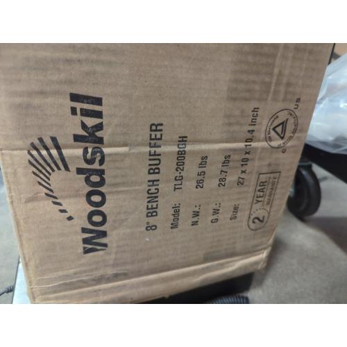 3/4HP Bench Buffer Polisher 4.8A, 8 inch Jewelry Buffer Polisher Machine, 3600 RPM Powerful Bench Polisher with Dual cotton Wheels for Jewelry, Metal, Wood, Jade, Knife, Plastic