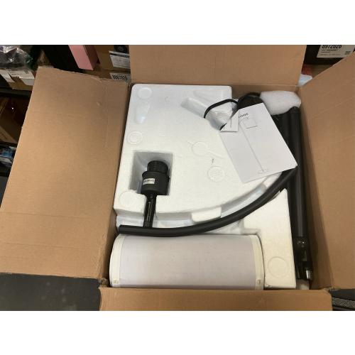 Ambimall 60 Floor Lamps for Living Room with 3 Color Temperatures, Standing Lamp Tall with Adjustable Linen Shade, Tall Lamps for Living Room Bedroom Office Classroom Dorm Room(9W Bulb Included)