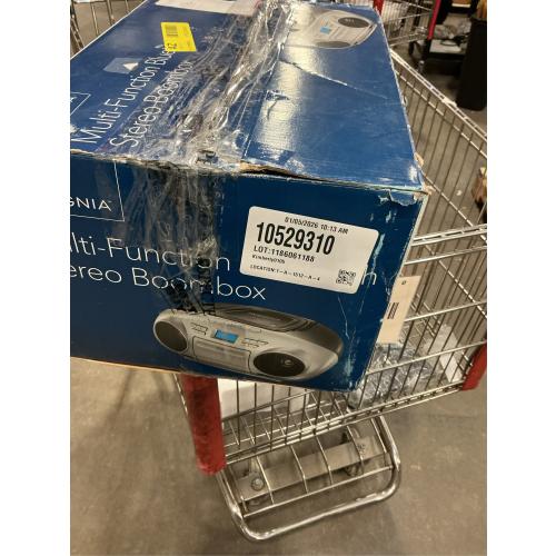 Insignia AM/FM Radio Portable CD Boombox with Bluetooth