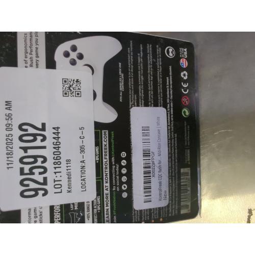 White KontrolFreek CQC Rush for Xbox One and Xbox Series X Controller | Performance Thumbsticks | 2 Mid-Rise Concave | White