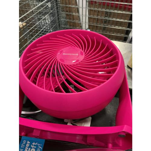 Honeywell TurboForce Table Air Circulator Fan, Pink HT900: Quiet Desk Fan, Adjustable Tilt, Portable, 3 Speeds, ETL Listed