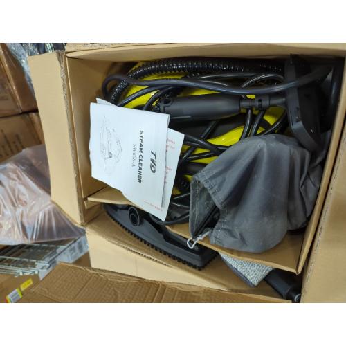 Yellow & Black TVD Steam Cleaner, Heavy Duty Canister Steamer with 26 Accessories, Steam Mop with 5M Extra-Long Power Cord for Home Floor Cleaning, Grout, Upholstery, Car Detailing