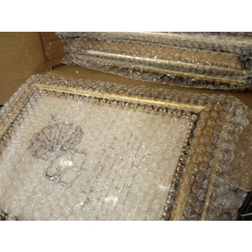 4x6 Picture Frame with Real Glass, 4 set Ornate Vintage Picture Frames for Wall or Tabletop Display, Gold 4 x 6 Frame for Wall home best gift