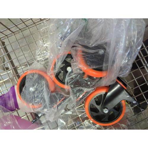 4 inch Stem Caster Wheels 2000lbs, Threaded Stem Casters Set of 4 Heavy Duty,3/8-16 x 1(Stem Diameter 3/8, Length 1), Safety Dual Locking Caster, Industrial Castor Wheels for Cart,Furniture