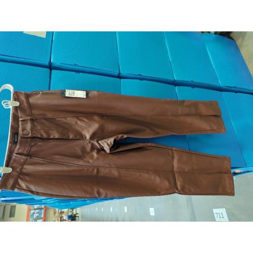 Women's High Waisted Business Trousers Straight Leg Pleated Office Slacks Pants