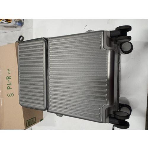 ZMY Carry on Luggage with Charging Port, Lightweight Hardside Suitcase with TSA Lock and Spinner Wheels (Grey, 20 inches)