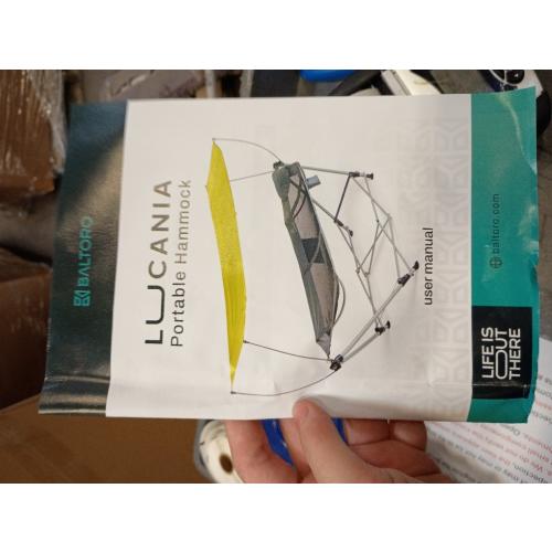 Lucania Portable Hammock with Stand and Canopy - Foldable Freestanding Heavy Duty Hammock for Indoor, Outdoor, Camping, Patio & Backyard (290 lbs Capacity)
