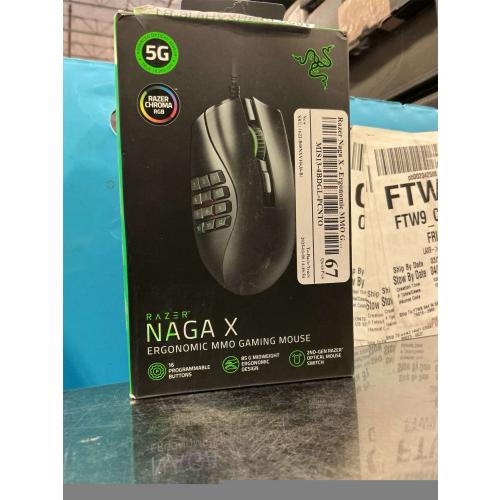 Razer Naga V2 HyperSpeed Wireless MMO Gaming Mouse: 19 Programmable Buttons - HyperScroll Technology - Focus Pro 30K Optical Sensor - Mechanical Mouse Switches Gen-2 - Up to 400 Hr Battery Life