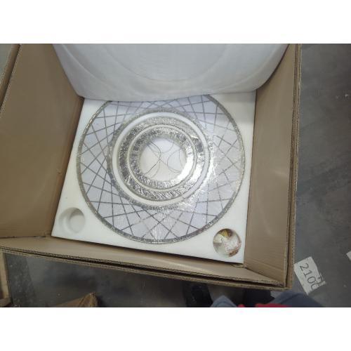 32W Modern Chandeliers Living Room Light Crystal Flat Mounted Ceiling Lights Dining Room Light Bedroom Ceiling Drop Lighting Fixture Remote Dimmable Lights Bright Light with Dimming Night Light LED