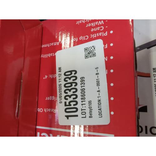 Medic Therapeutics 2-Pack Extra Long Reacher Grab Tool W/ Magnetic Ti. Lightweight with a Strong Grip and Easy Attachment to Canes  Walkers  and Wheel