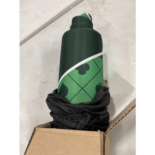 Poker Table Top - Foldable  Texas Hold'em Poker Mat with Non-Slip Backing and Zipper Carrying Bag - Waterproof and Portable Casino Table Topper Card Mat for Home Game Nights Up to 10 Players