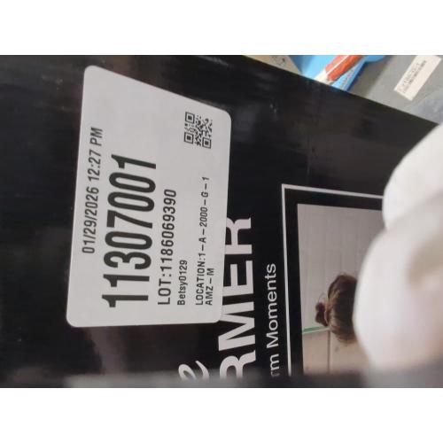 SAMEAT Heated Towel Warmers for Bathroom - Large Towel Warmer Bucket, Wood Handle, Auto Shut Off, Fits Up to Two 40X70 Oversized Towels, White