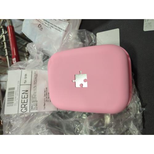 Pink 2pc Set Small Stainless Steel Bento Lunch Box - Reusable Divided Metal Snack Bento Box 3-Compartment Food Meal Prep Storage Lunch Containers Leakproof with Dip Container,Dishwasher,Freezer Safe, BPA-Free