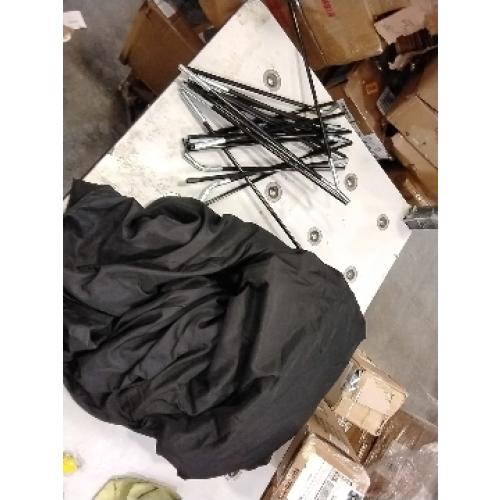 Pop Up Canopy Tent Outdoor Canopy Heavy Duty Commercial Instant Tent Shelter (Black, 10x10FT/No Side Wall)