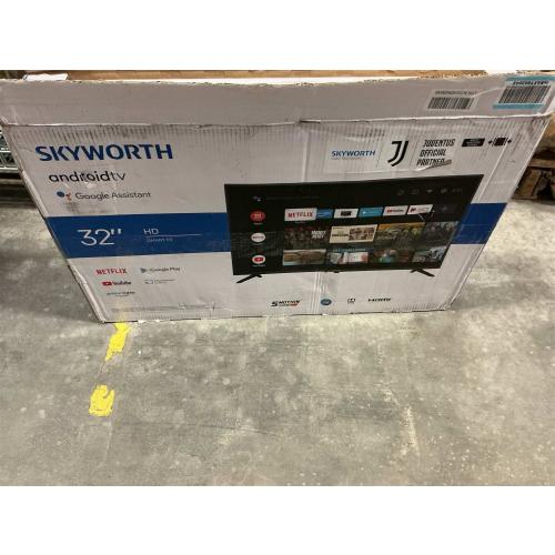 Skyworth 32 inch Smart TV, 720P Roku Google TV with Chromecast Built-in, Android LED TV for Bedroom - S3G