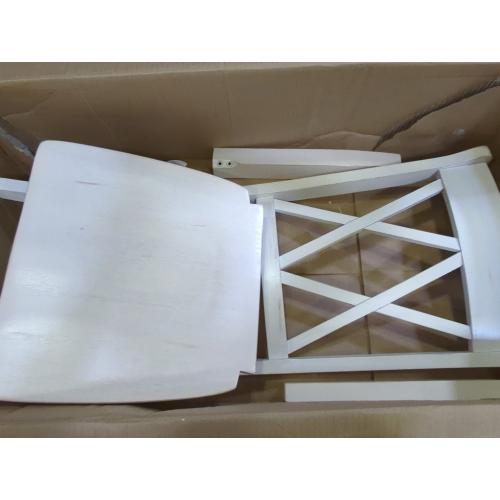 White Chair With X-Back