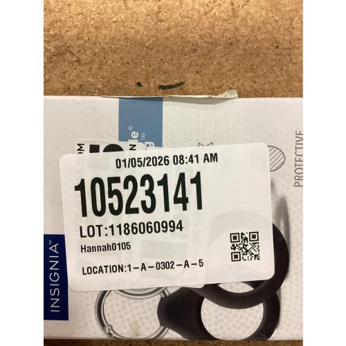 Insignia - Key Ring Case for Apple AirTag (2-Pack) - Black