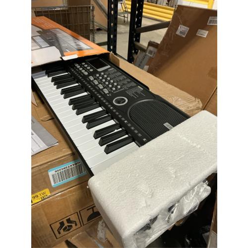 61 keys keyboard piano, Electronic Digital Piano with Built-In Speaker Microphone, Sheet Stand and Power Supply, Portable piano Keyboard Gift Teaching for Beginners